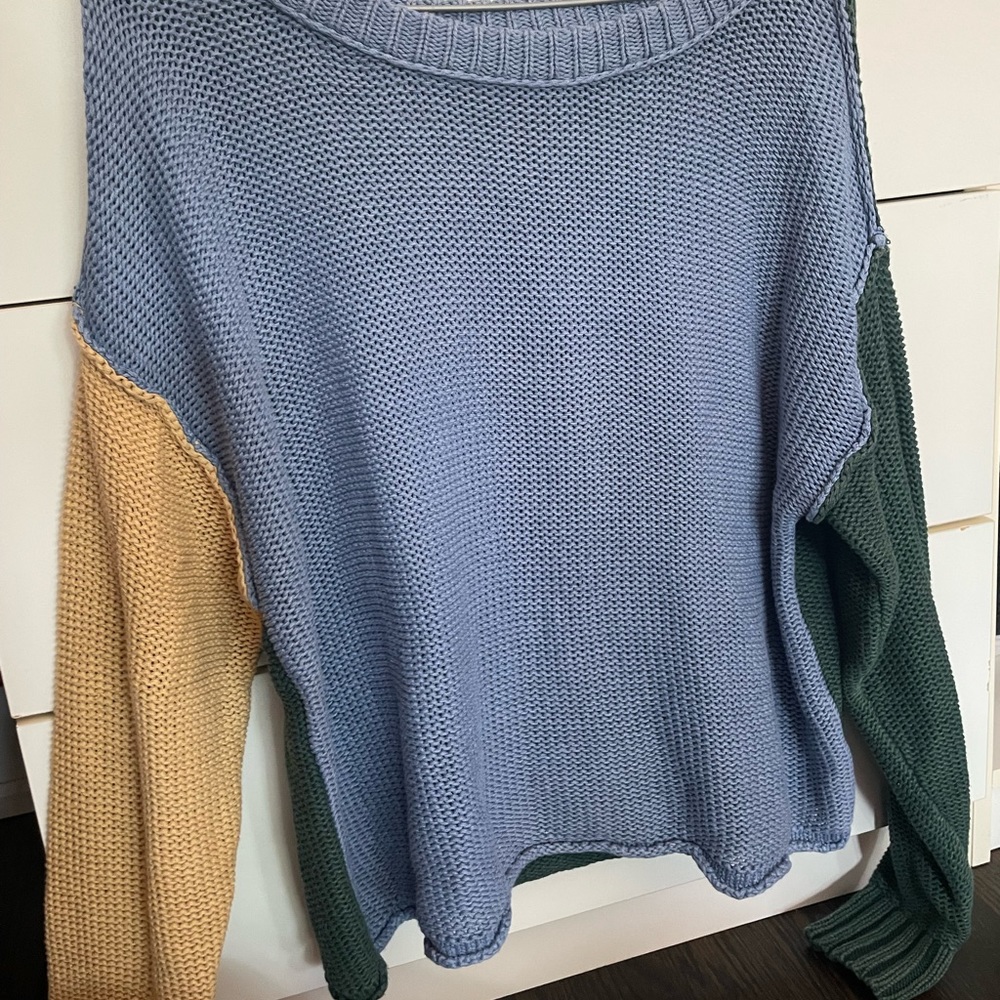 American eagle block colour sweater scoop neck